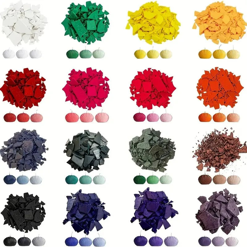 16-Color Candle Dye Pack — 0.18 oz (5 g) Each | DIY Candle Making Colorant for Crafters & Candle Lovers