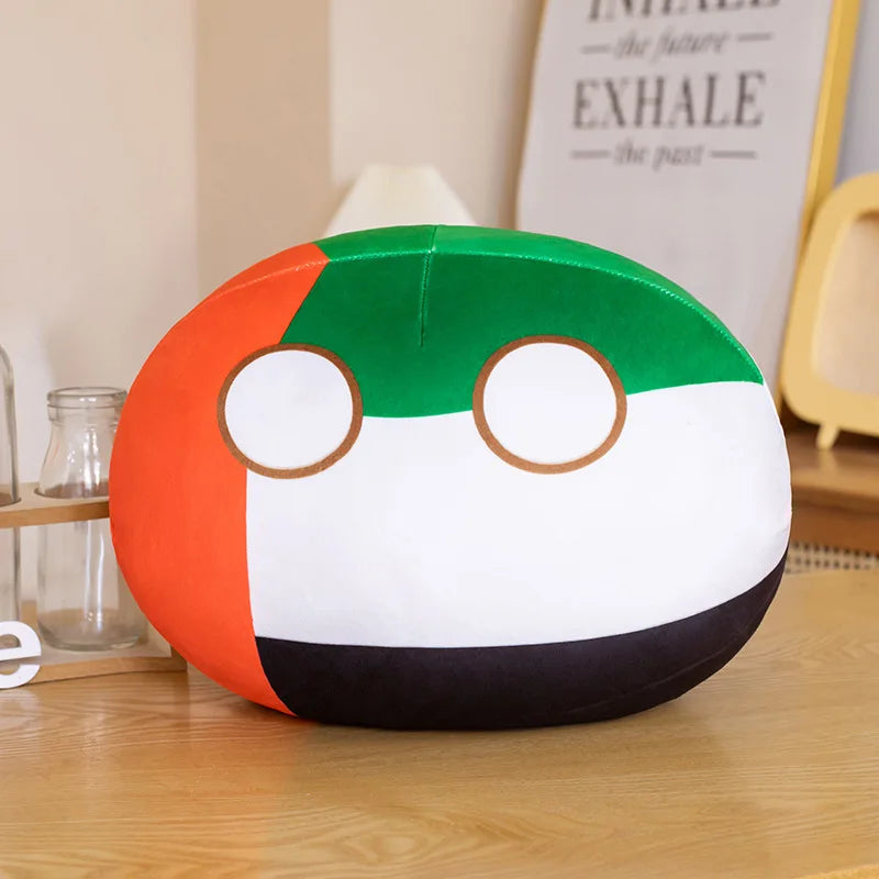 Polandball Countryball Plush Keychain 10 cm (3.9 in) 70 Designs Country Ball Pendant Stuffed Toy for Kids