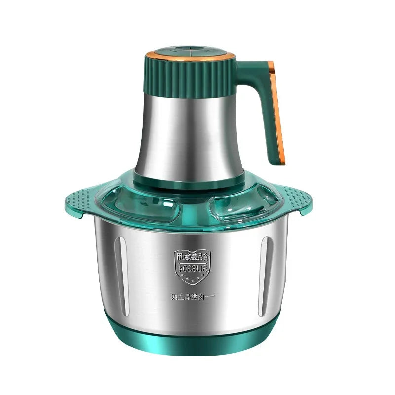 Electric Meat Grinder 5L (1.32 US gal / 5.28 qt) Stainless Steel Food Processor and Vegetable Chopper 200W 5-Speed