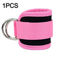 Padded Ankle Strap (1-Pack) - Double D-Ring Cable Machine Cuff for Leg Extensions, Curls & Glute Workouts