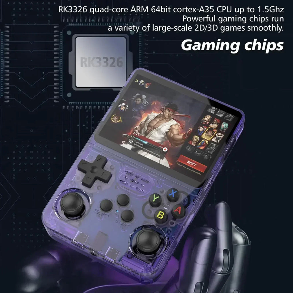 Retro Handheld Game Console 3.5-Inch IPS 640x480, 15,000+ Classic Games, 3200mAh Battery, Bluetooth Portable Pocket Player