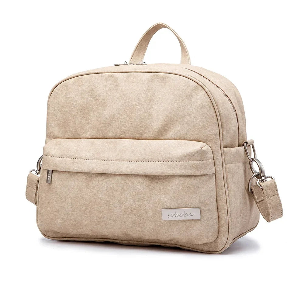 Waterproof Multi-Function Diaper Backpack for Moms - Stylish Nappy Changing Bag