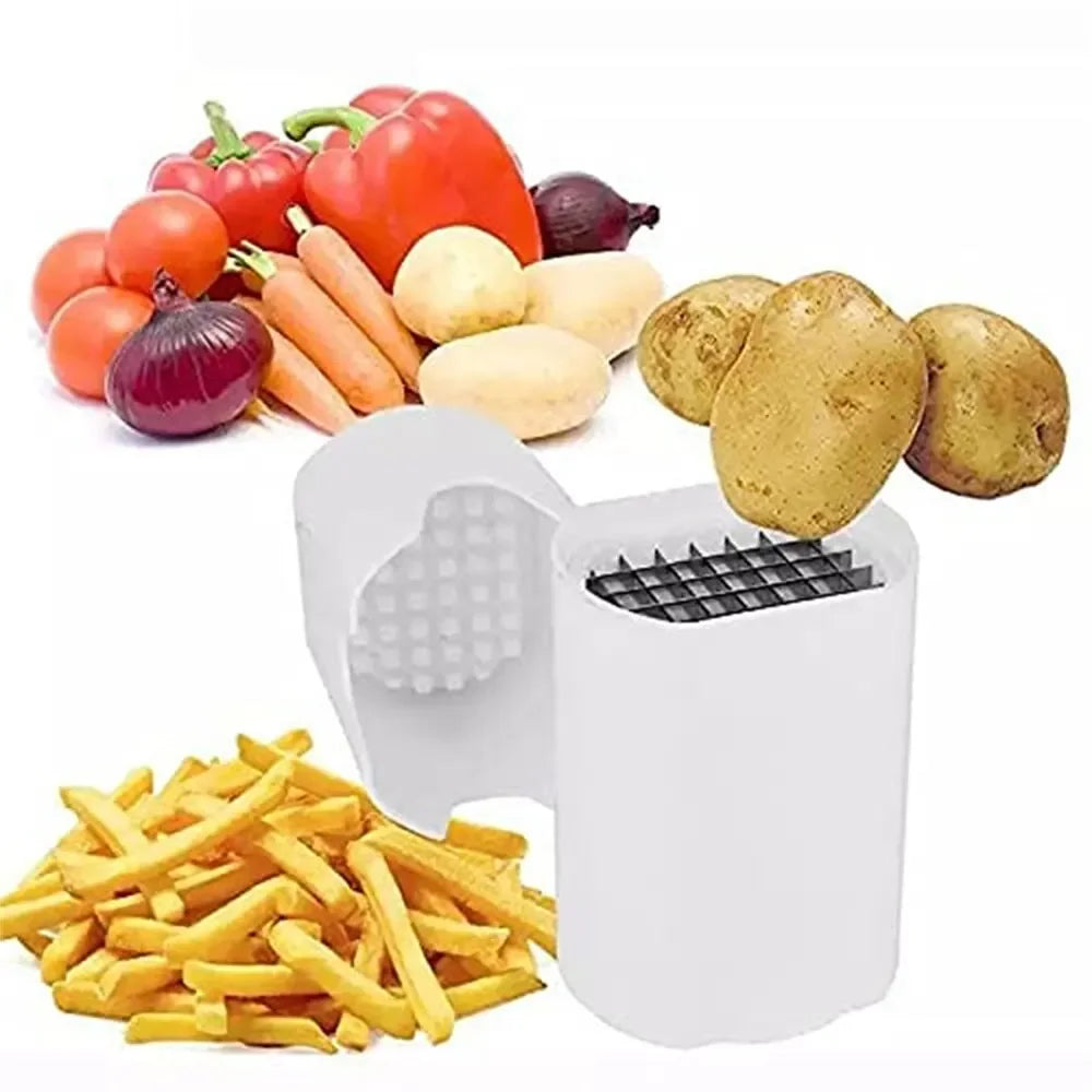 French Fry Cutter Potato Slicer Veggie Dicer with Stainless Steel Blade