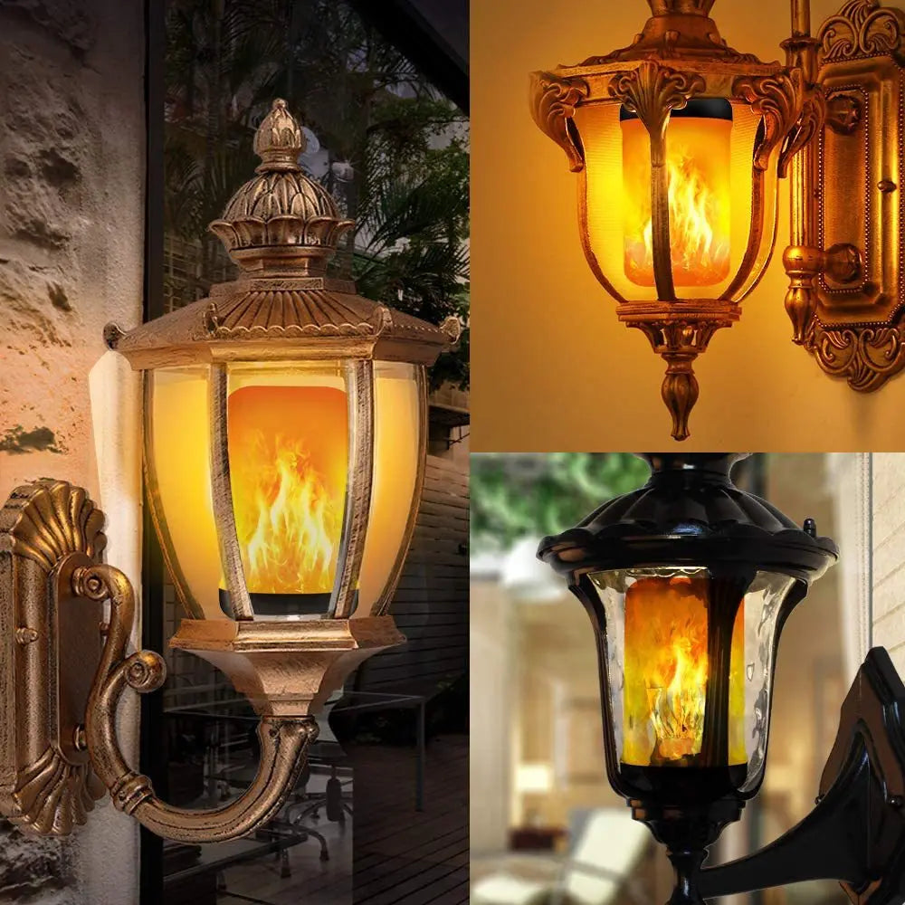 Flickering Flame LED Bulb E27 – 4 Modes Night Light for Indoor & Outdoor Party, Holiday Decor