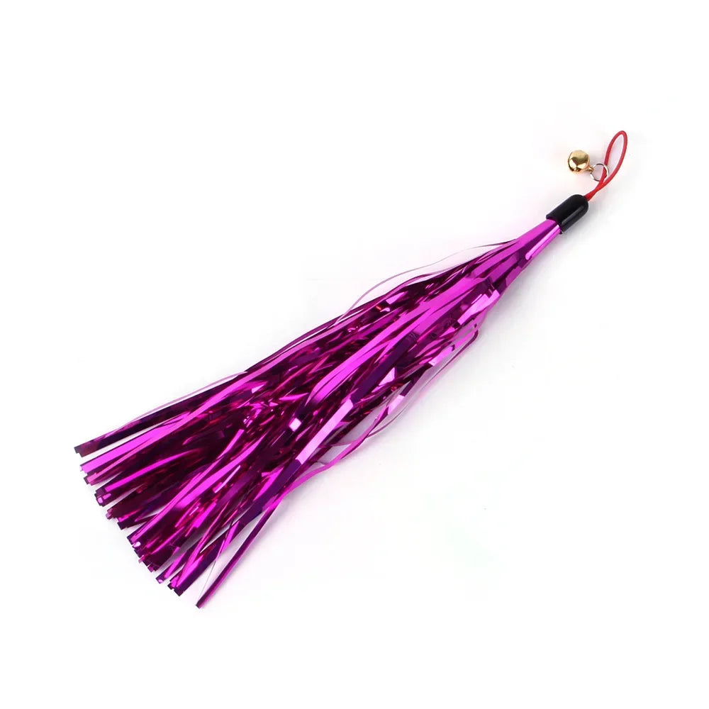 Interactive Cat Feather Toy Refill Kit – Feather Birds, Faux Worm & Foam Ball with Bell for Kittens