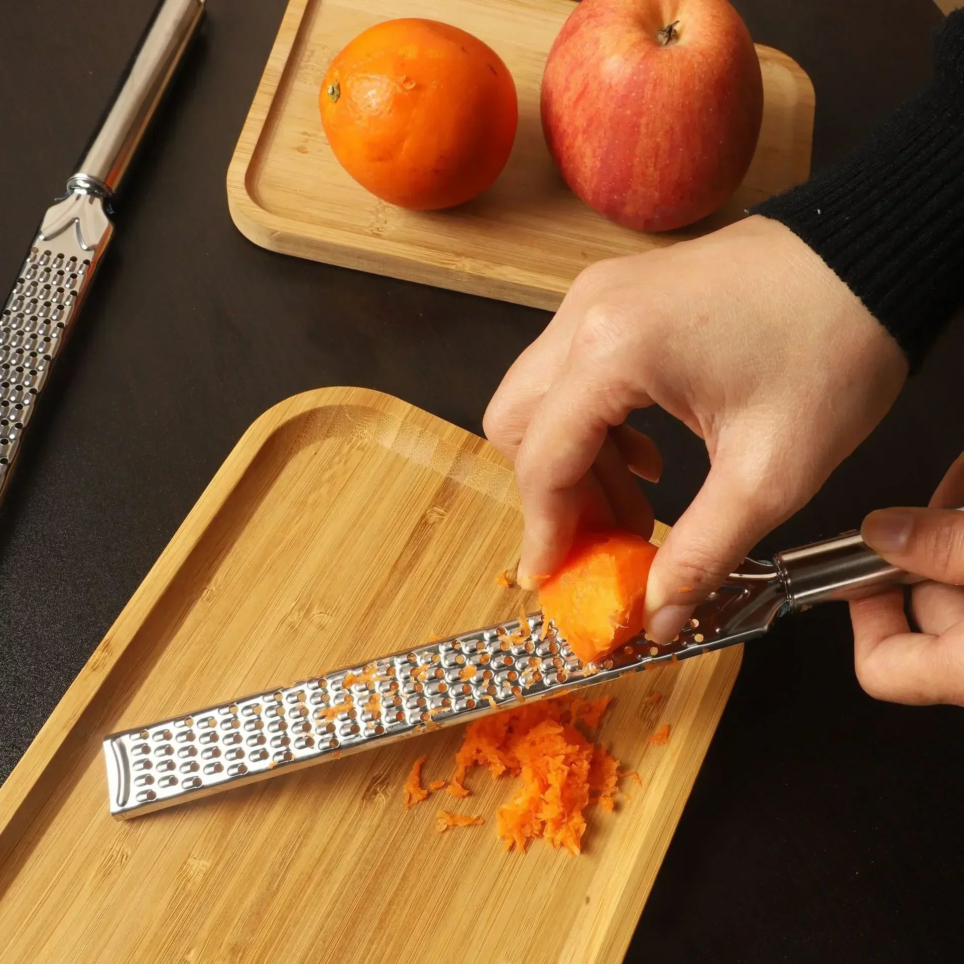 Handheld Stainless Steel Cheese Grater and Lemon Zester for Garlic, Ginger, Vegetables