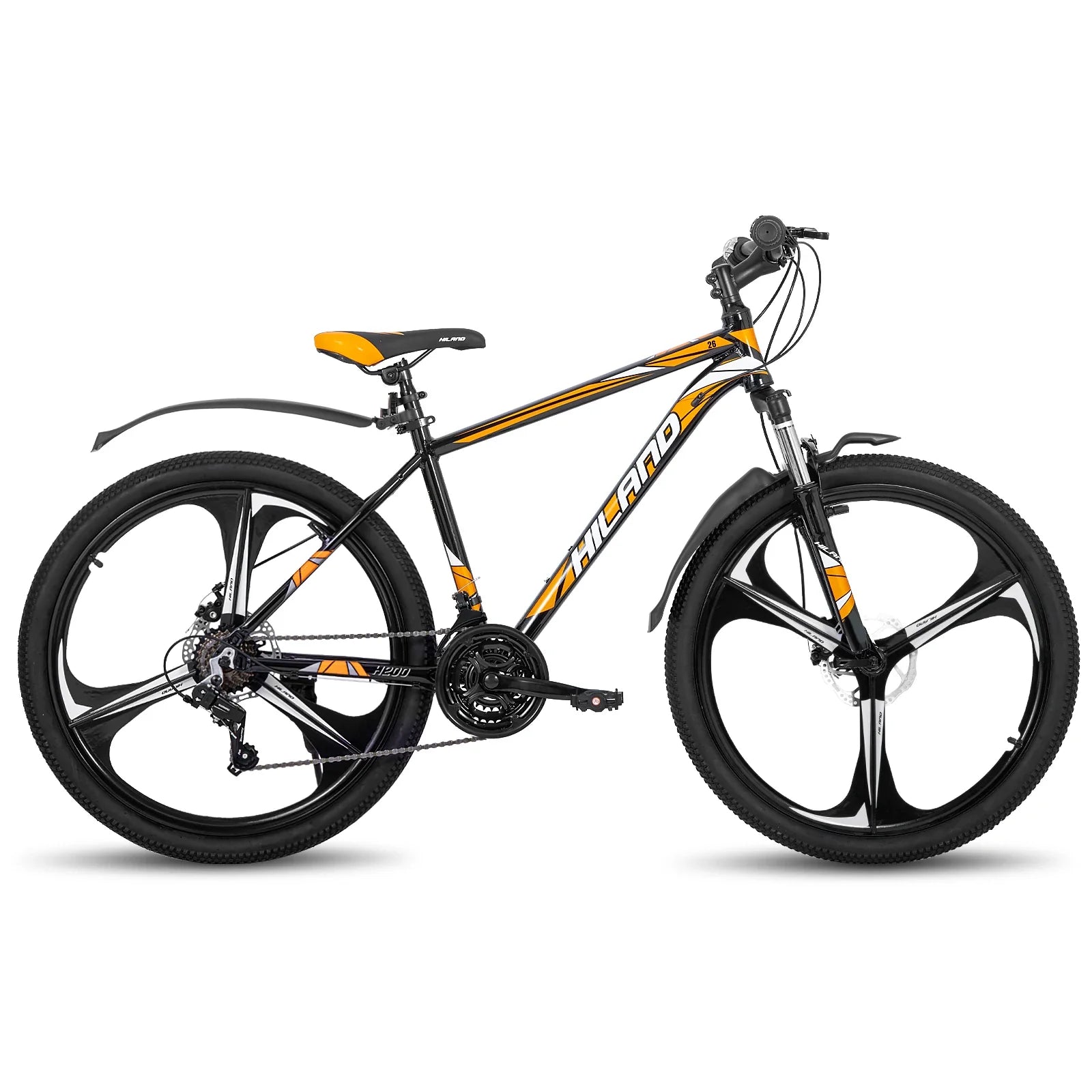 Mountain Bike, 21-Speed Drivetrain, Aluminum Frame, 26-Inch (66 cm) Wheels, Disc Brakes — Unisex MTB