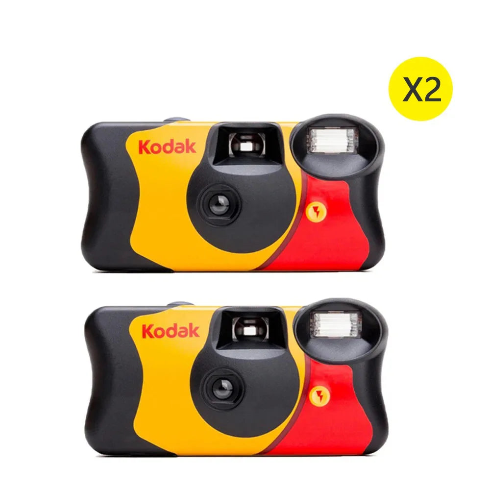 35mm Waterproof Disposable Film Camera with Flash — 27/39 Exposures Single-Use Point-and-Shoot
