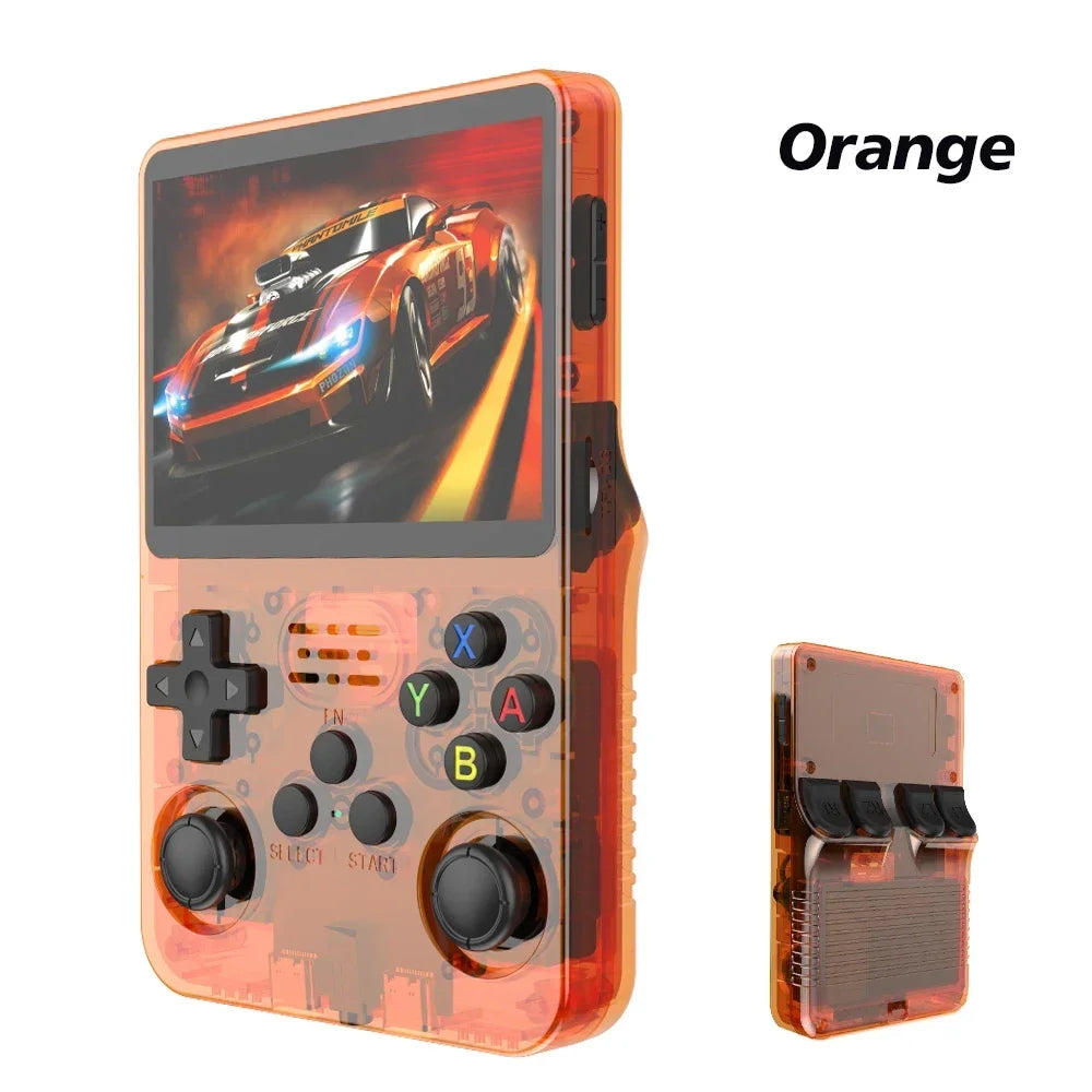 128GB/64GB Retro Handheld Game Console 3.5-inch (8.9 cm) IPS Screen Linux Portable Pocket Player 15,000+ Games Gift for Gamers