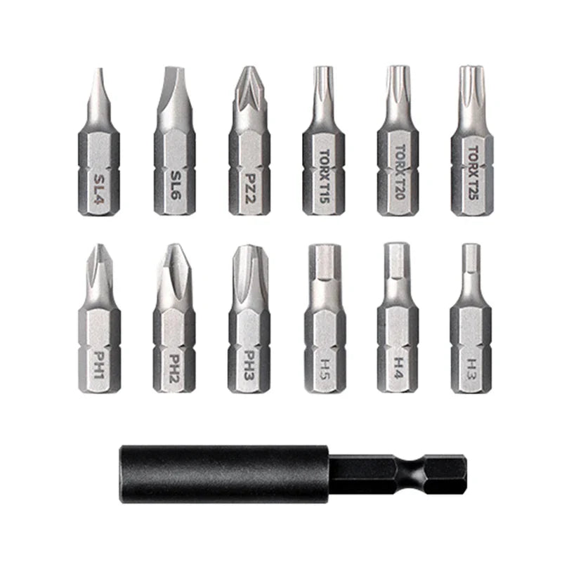 Cordless Precision Electric Screwdriver 3.6V 2000mAh — 5 N·m Torque with 12 S2 Bits, Brushless Motor for Home DIY