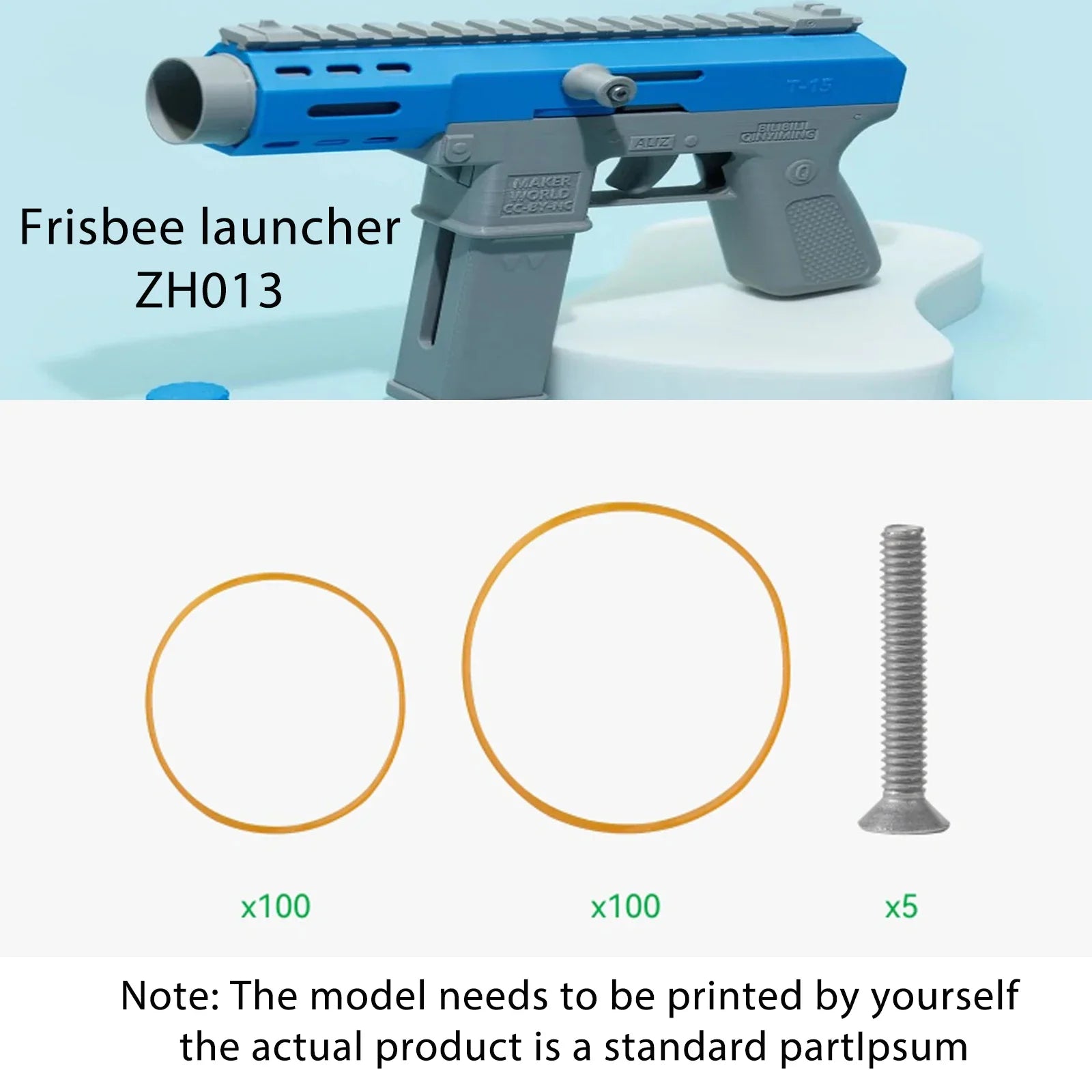 DIY 3D Printing Model Kit – Aviation Engine, Wireless Mouse & LED Light Parts for Makers