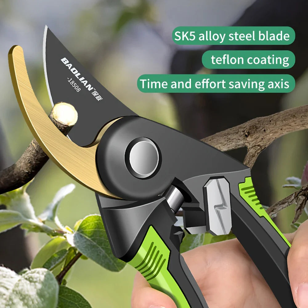 Heavy-Duty Pruning Shears – Ergonomic Non-Slip Garden Pruners, Sharp Durable Hand Shears
