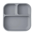 BPA-Free Silicone Suction Divided Baby Plate, Leakproof Toddler Meal Tray, Easy-Clean Kids Dinnerware