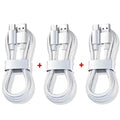 120W 10A USB-A to USB-C Fast Charging Cable — 1/2/3-Pack High-Speed Data Cord for USB-C Smartphones and Devices
