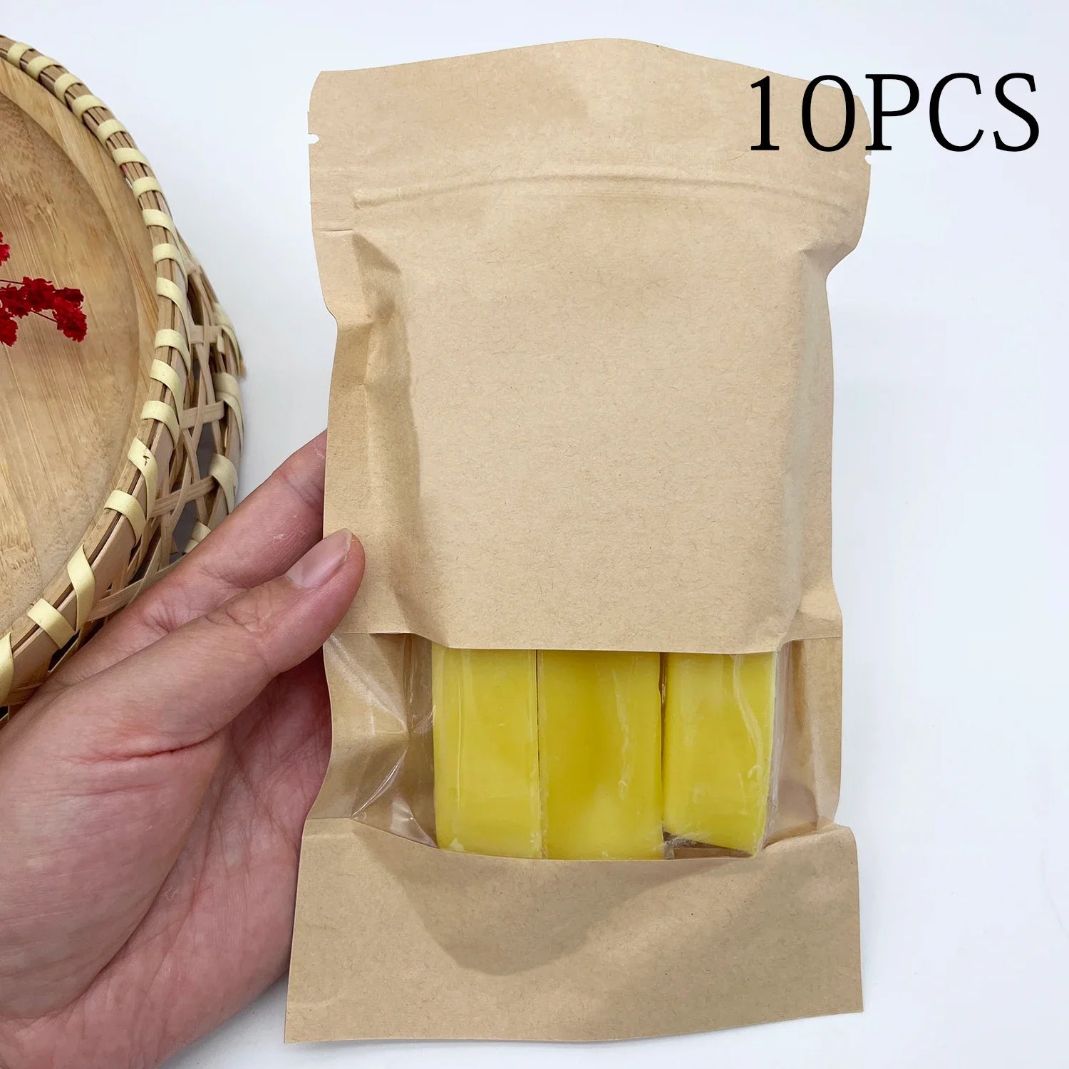 Natural Yellow Beeswax Sticks for Candle Making, Furniture Polishing & DIY Crafts - 5/10/15 Pack