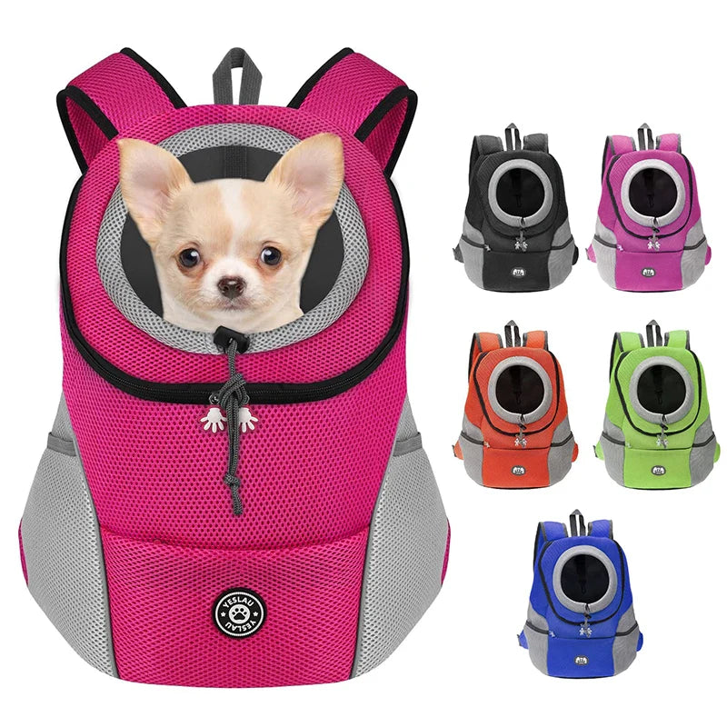 Double-Shoulder Pet Carrier Backpack for Small Dogs – Breathable Travel Dog Carrier, Fits Pets Up to 12 kg (26 lb)