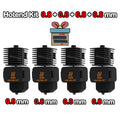 Replaceable Nozzle Hotend Kit for Desktop FDM 3D Printers — 0.2/0.4/0.6/0.8 mm (0.008/0.016/0.024/0.031 in)