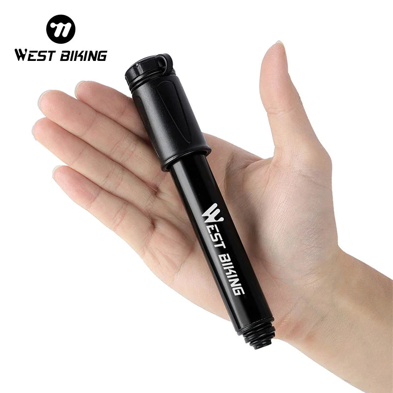 Mini Bike Pump 100 PSI – Portable Aluminum Hand Pump for Presta & Schrader Valves, MTB & Road Tire Inflator