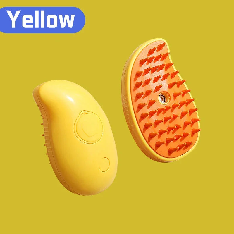 3-in-1 Pet Steam Spray Grooming Brush for Cats & Dogs USB Rechargeable Massage Hair Removal Comb