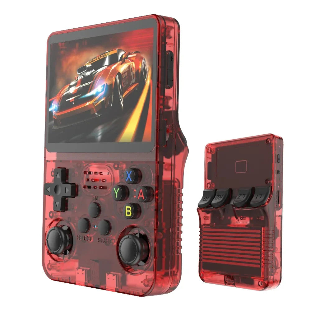128GB/64GB Retro Handheld Game Console 3.5-inch (8.9 cm) IPS Screen Linux Portable Pocket Player 15,000+ Games Gift for Gamers