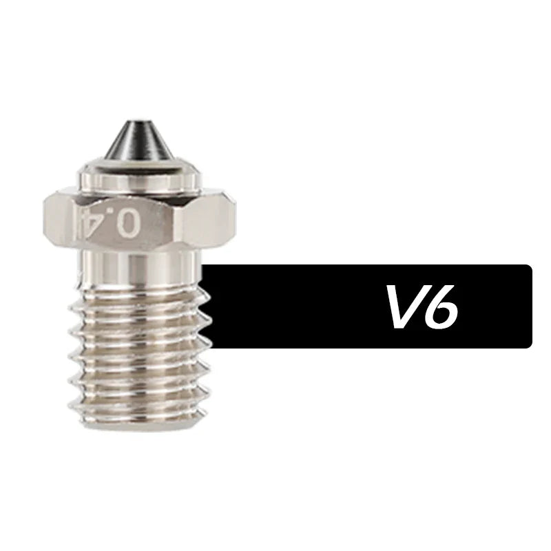 DLC Hardened Steel Tip Copper Bimetal Nozzle – Wear-Resistant High-Conductivity 3D Printer Nozzle for V6 Volcano MK8 Neptune4 K1 Hotends