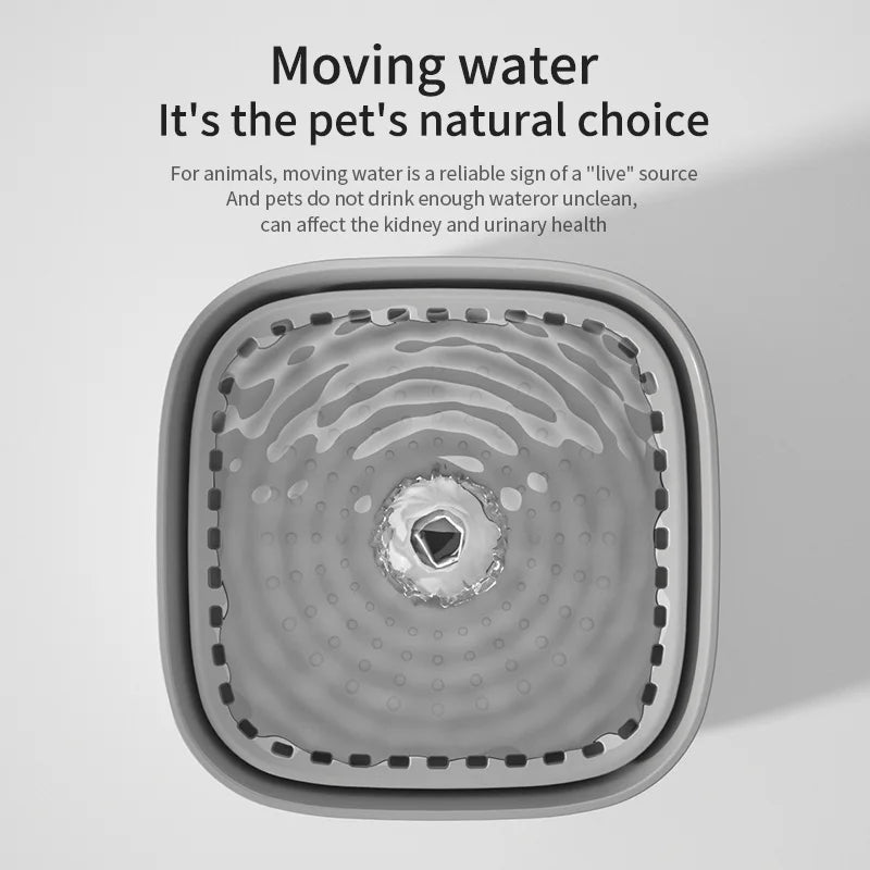 3L (101 oz) Automatic Circulating Cat Water Fountain – USB Rechargeable Filtered Water Dispenser, Quiet Electric Pet Drinker