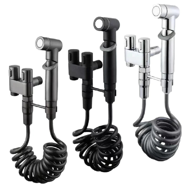 Portable Handheld Bidet Sprayer Set – Cold Water Toilet Sprayer for Personal Hygiene & Bathroom Cleaning