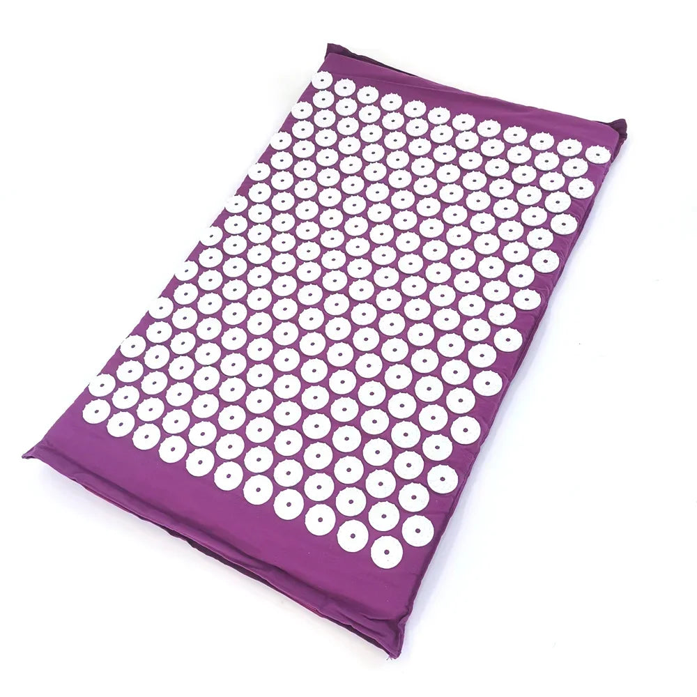 Acupressure Spike Mat & Pillow Set – 26 x 16 x 0.8 in (66 x 40 x 2 cm) Back & Neck Pain Relief Massage