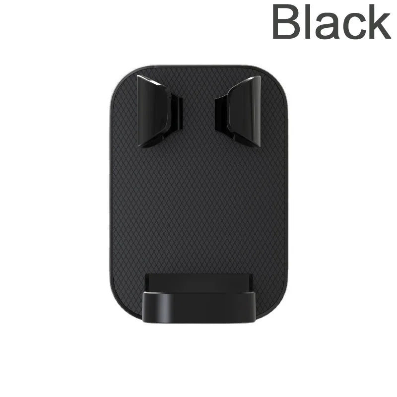 Self-Adhesive Wall-Mounted Shaver & Electric Toothbrush Holder – Razor Storage Rack (White/Black)