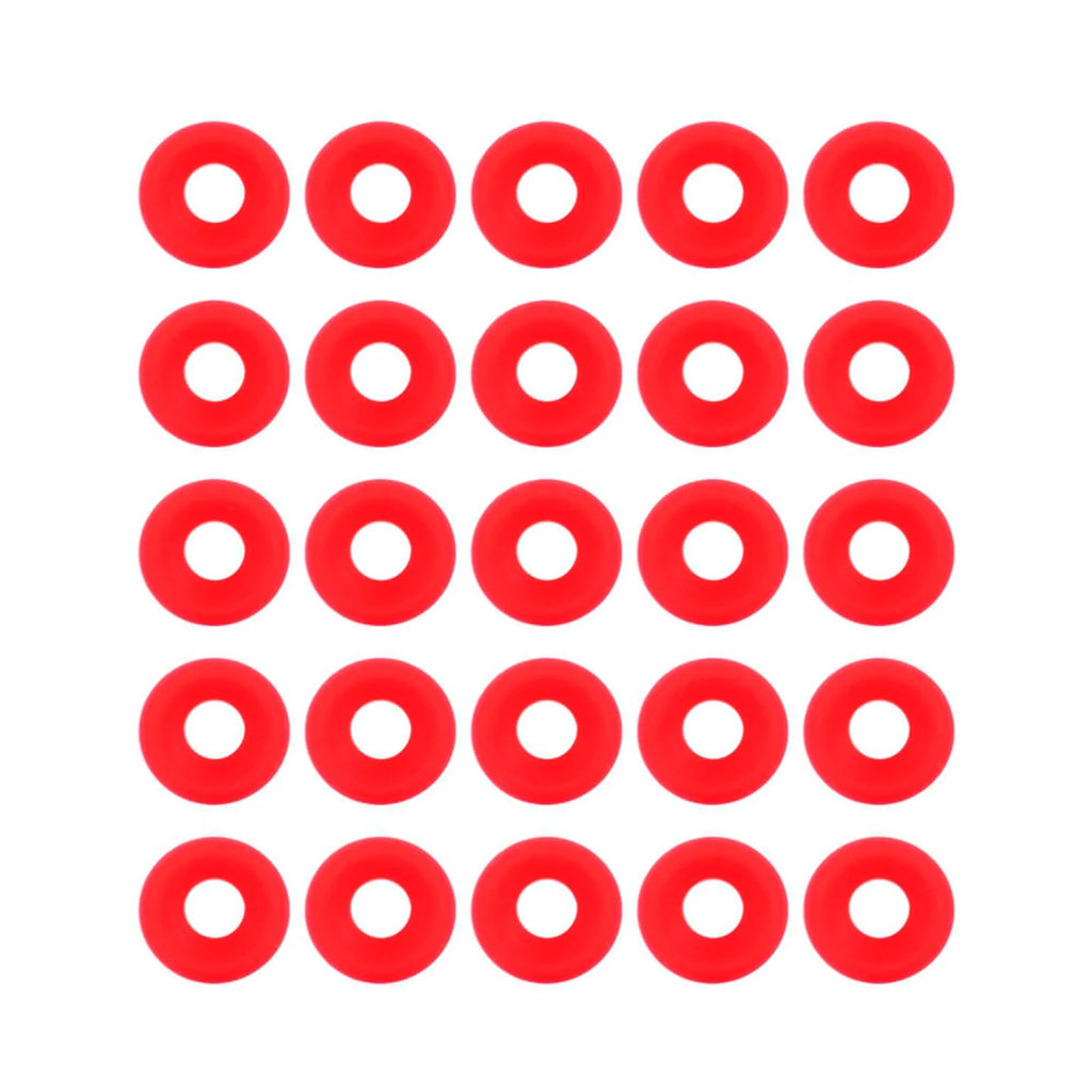 25-Pack Red Silicone Gaskets for Swing Flip-Top Bottles - Replacement Beer Bottle Seals