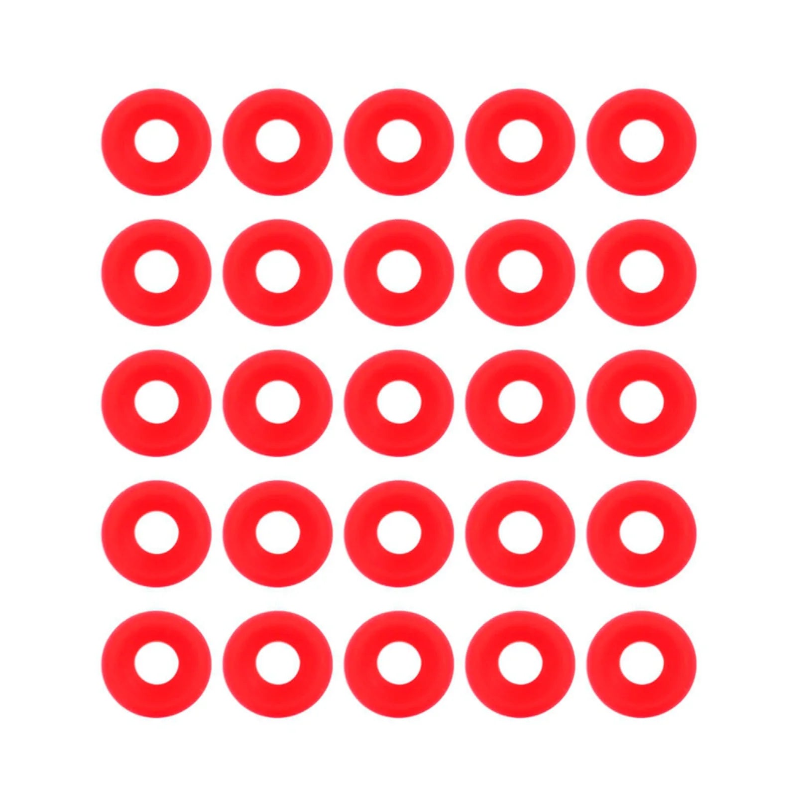 25-Pack Red Silicone Gaskets for Swing Flip-Top Bottles - Replacement Beer Bottle Seals