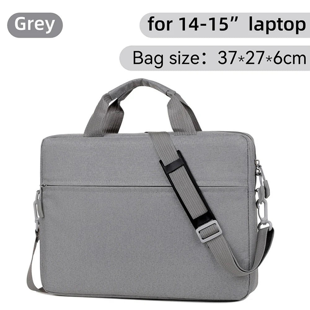Waterproof Laptop Sleeve Messenger 14–15.6 Inch (35.6–39.6 cm) Notebook Case for MacBook Air Pro & Tablets - Portable Travel Carrying Bag