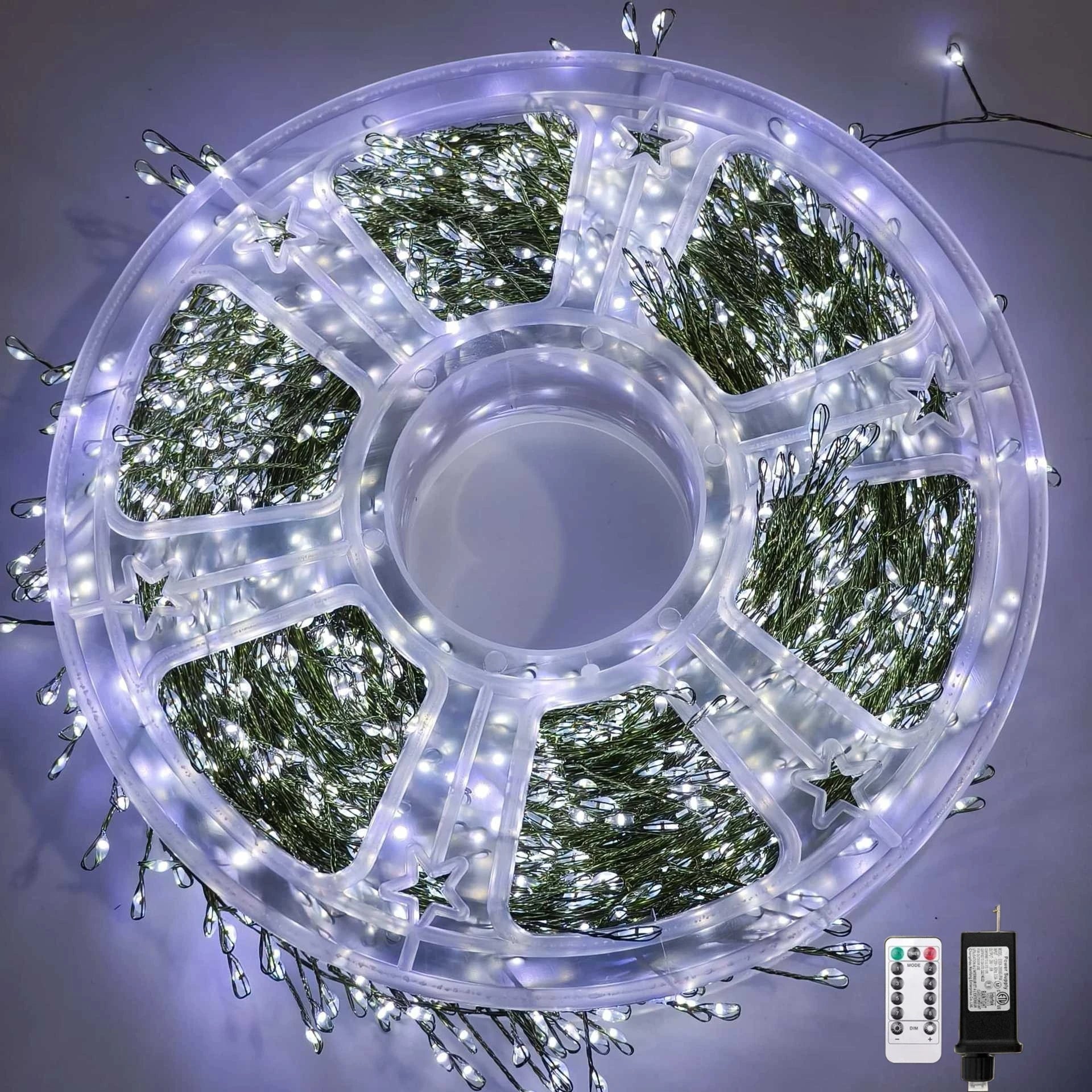 Outdoor Remote-Controlled Copper Wire LED String Lights — 30m / 50m / 75m (98 / 164 / 246 ft) Waterproof Fairy Lights for Christmas Trees Wreaths Patio
