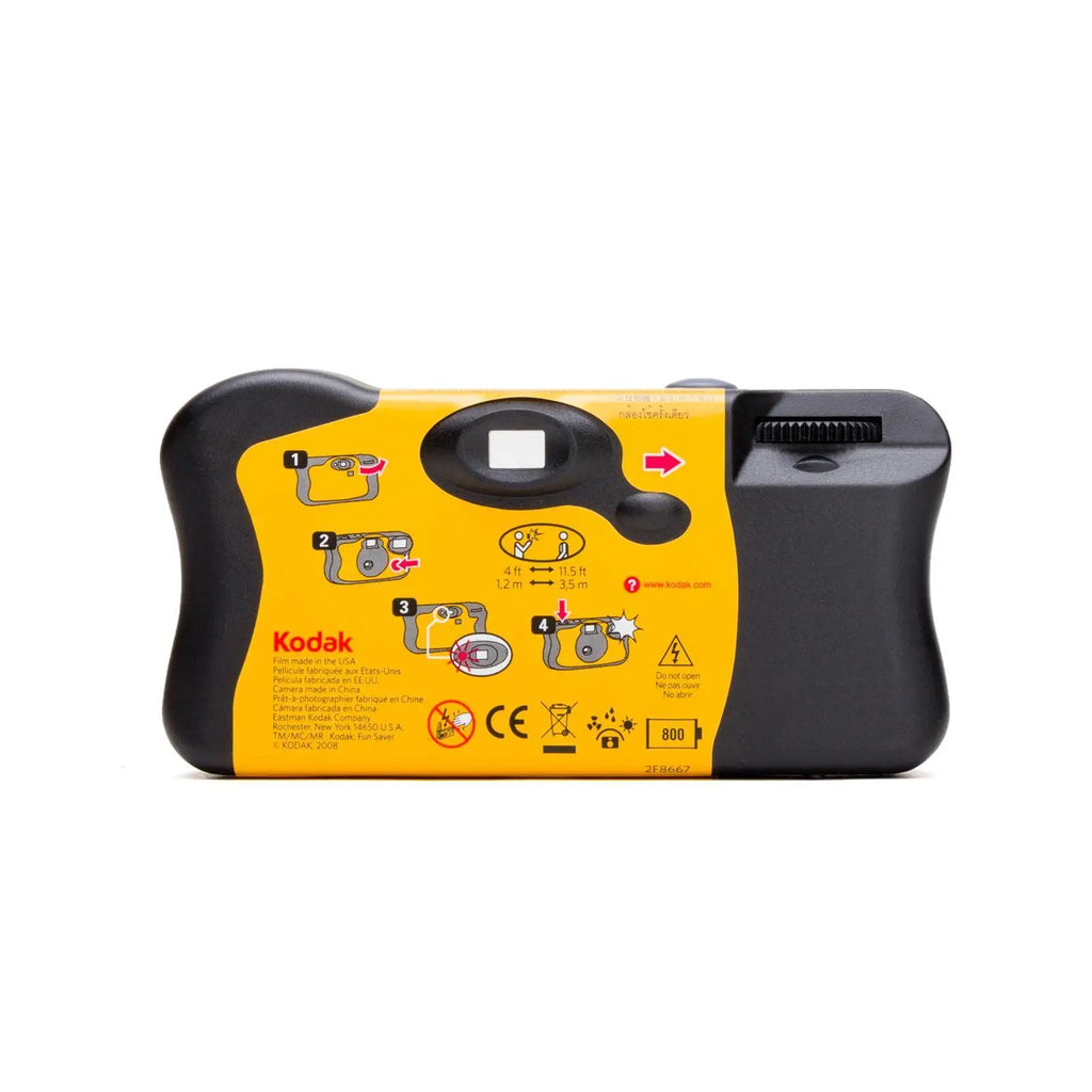 35mm Waterproof Disposable Film Camera with Flash — 27/39 Exposures Single-Use Point-and-Shoot