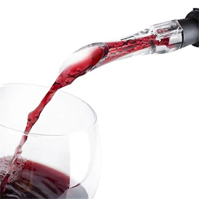 1/2 Pack Wine Aerator Pourer – Fast Aerating Bottle Spout for Red Wine, Drip-Free Pourer and Stopper