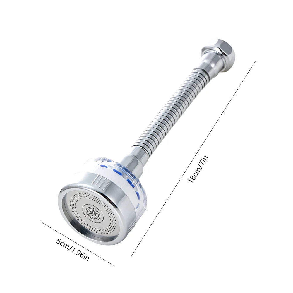 360° Rotating Faucet Water Filter Aerator - Pressurized Sink Filter and Tap Extender for Kitchen and Bathroom