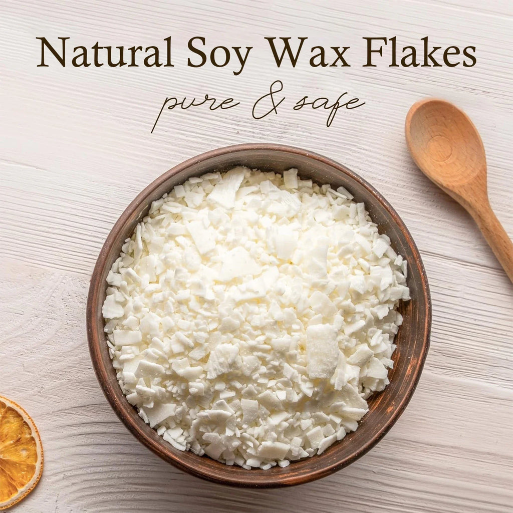 Natural Soy Wax Flakes for Candle Making — 100g to 1000g, 100% Additive-Free