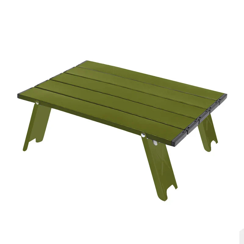 Lightweight Mini Roll-Up Aluminum Table – Portable Foldable Camping, Backpacking, Picnic, Fishing & BBQ Table