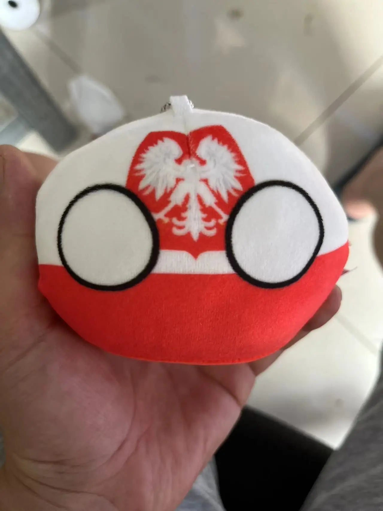 Polandball Countryball Plush Keychain 10 cm (3.9 in) 70 Designs Country Ball Pendant Stuffed Toy for Kids