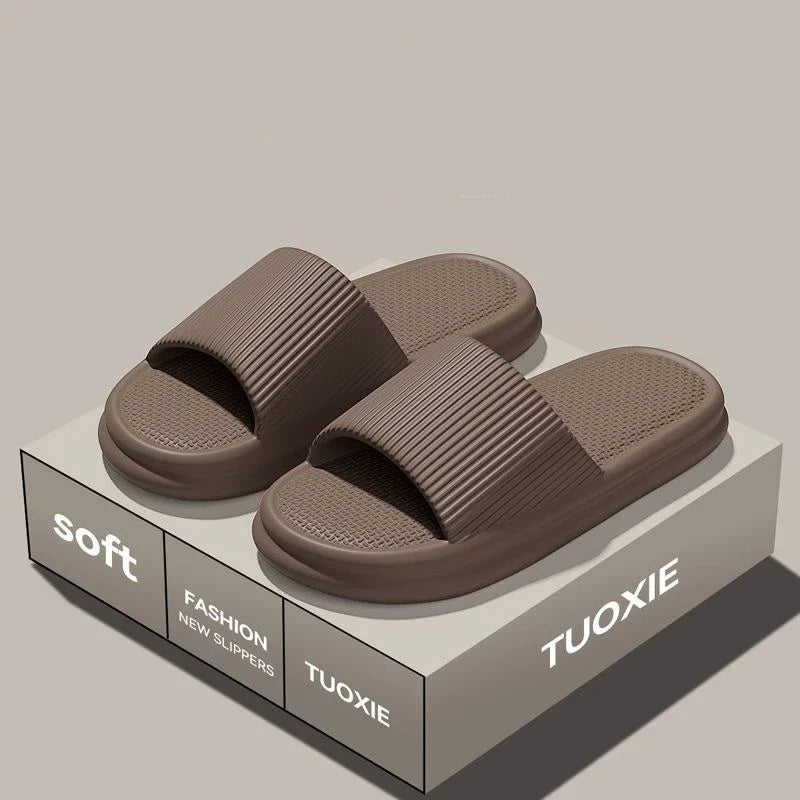 EVA Slide Sandals for Women & Men - Lightweight Non-Slip Home, Beach & Bathroom Slippers