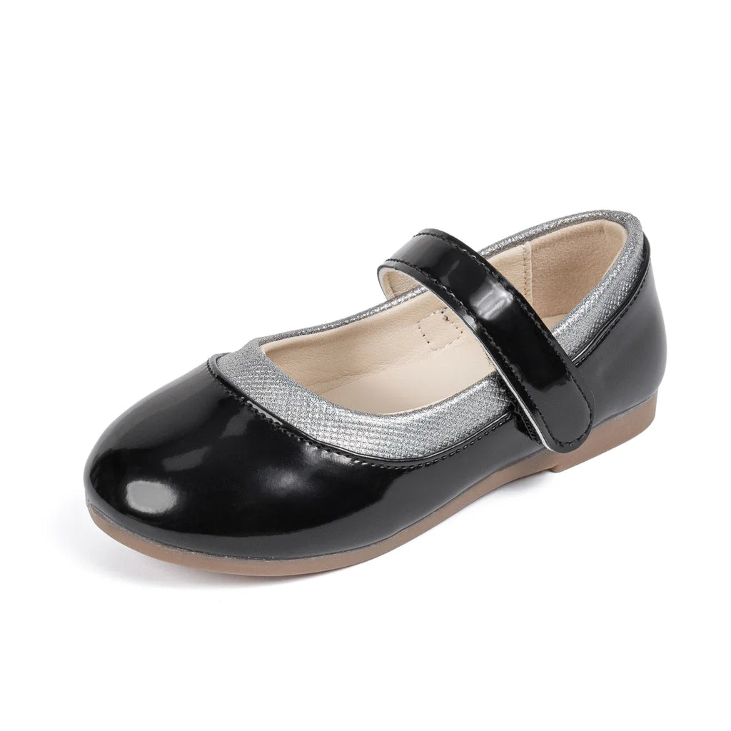 Girls Mary Jane Flats Non-Slip PU Leather All-Season Shoes Ages 3-12 3 Colors
