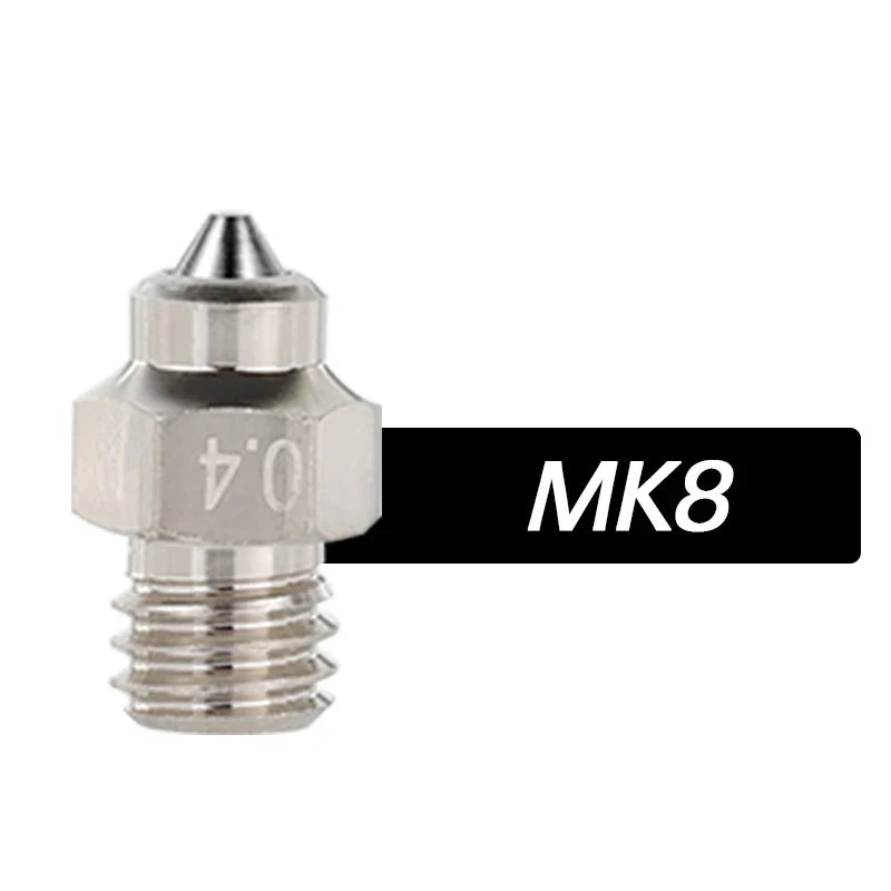 DLC Hardened Steel Tip Copper Bimetal Nozzle – Wear-Resistant High-Conductivity 3D Printer Nozzle for V6 Volcano MK8 Neptune4 K1 Hotends