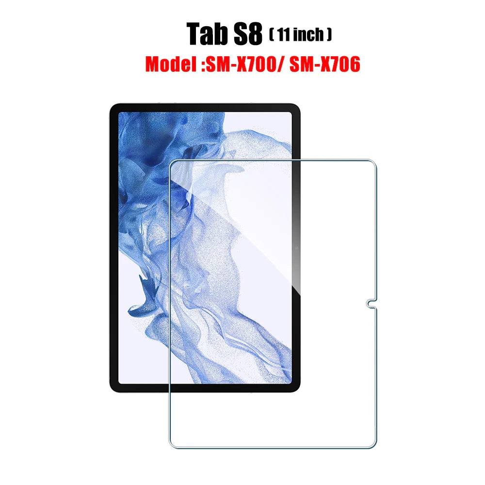 Tempered Glass Screen Protector for Galaxy Tab S6 Lite, A9/A9 Plus, A8, S7 FE, S8/S9/S9 Plus/S9 FE, S10/S11 — 1 Pack