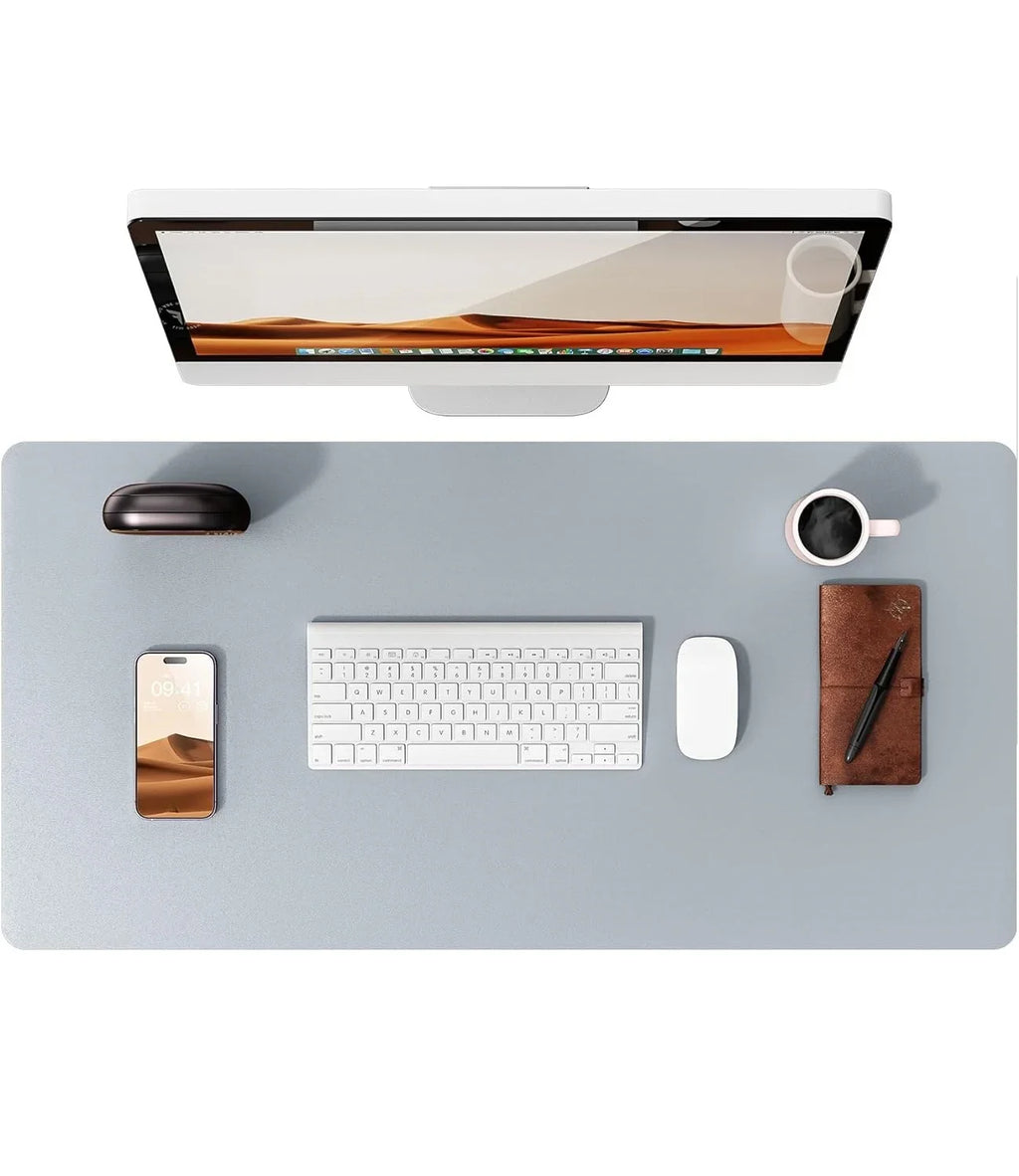 PU Leather Desk Mat – Large Waterproof Mouse Pad & Keyboard Mat, Desk Protector for Office
