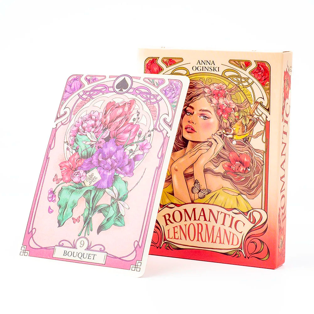 37-Card Lenormand Oracle Deck – Romantic English Oracle/Tarot Cards 10.2 x 7.2 cm (4.02 x 2.83 in)