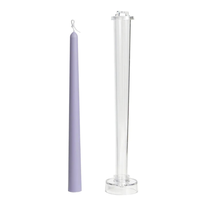 Long Pole Candle Mold 25.5/30 cm (10.0/11.8 in) Plastic DIY Peaked Column Pillar Candle Making Kit