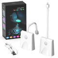 Motion Sensor Toilet Night Light 7-Color Rechargeable LED Toilet Bowl Nightlight with Star Projection