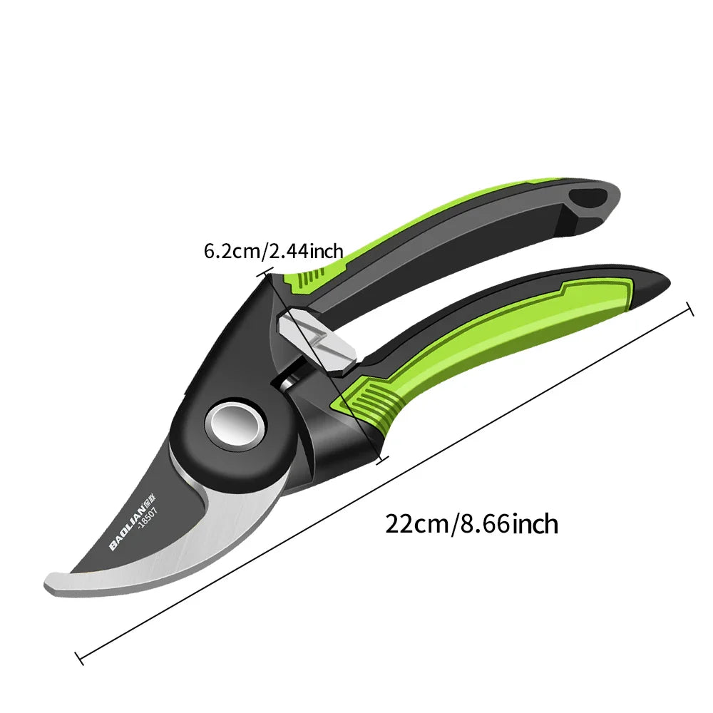 Heavy-Duty Pruning Shears – Ergonomic Non-Slip Garden Pruners, Sharp Durable Hand Shears