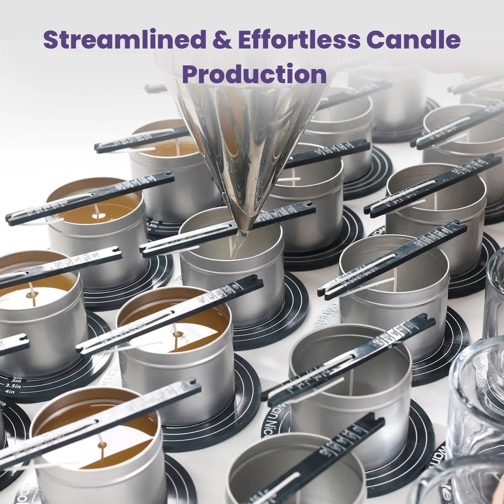 Magnetic Candle Wick Centering Tool – Quick Magnetic Wick Holder for Candle Making