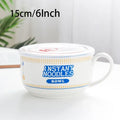 Ceramic Ramen Bowl with Lid Heat Resistant Microwave Safe Soup Bowl for Noodles Salad Rice 800ml (27 fl oz) / 1100ml (37 fl oz)
